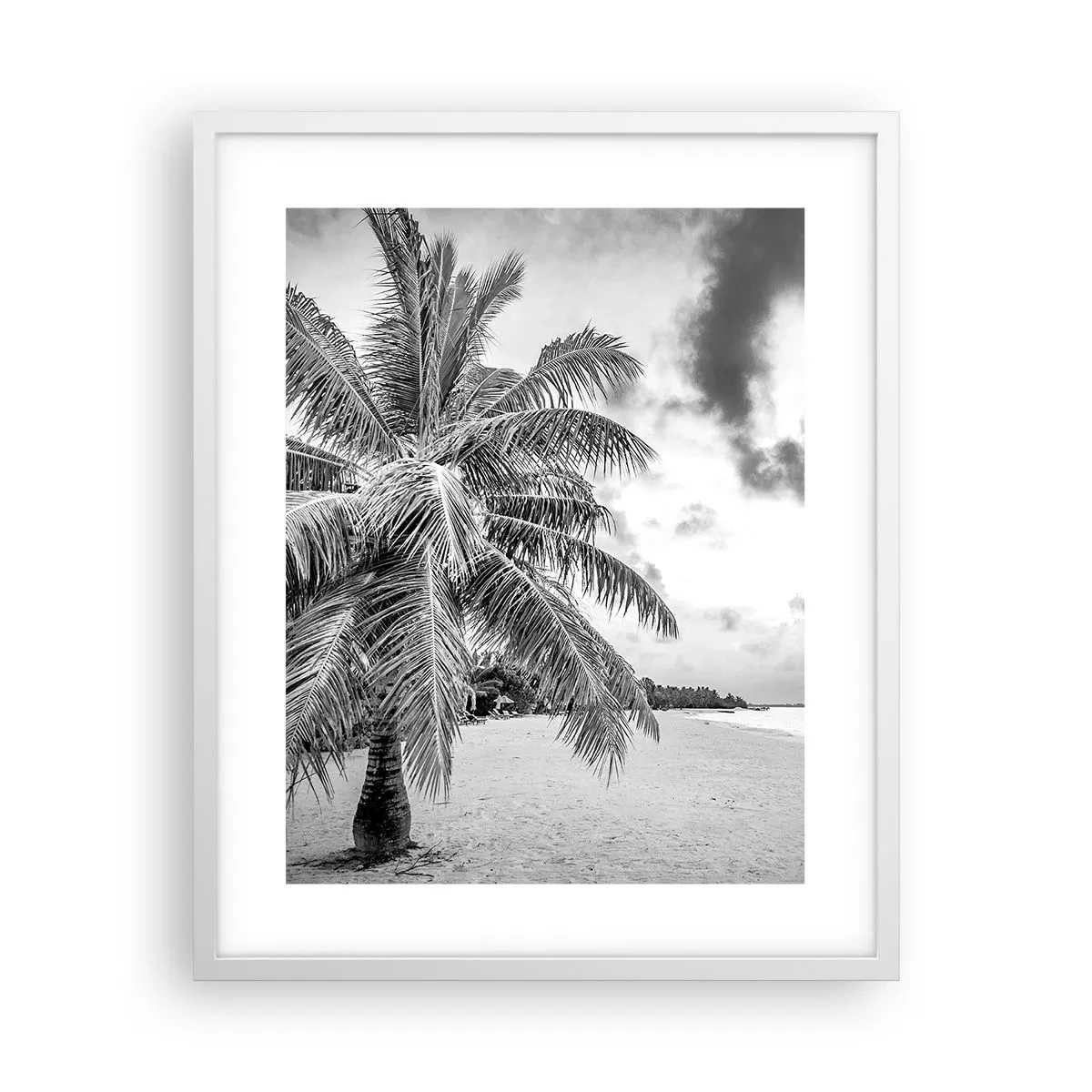 Poster în ramă albă - Când tânjești după singurătate... - 40x50 cm