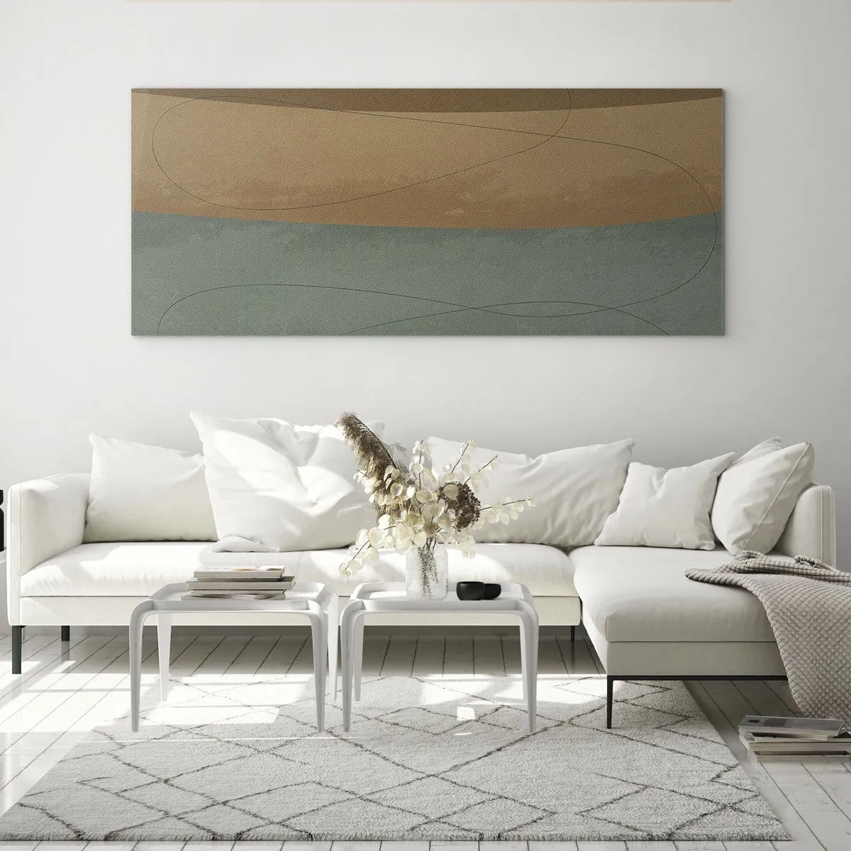 Tablou pe sticlă - Compoziție orizontală - 100x40 cm
