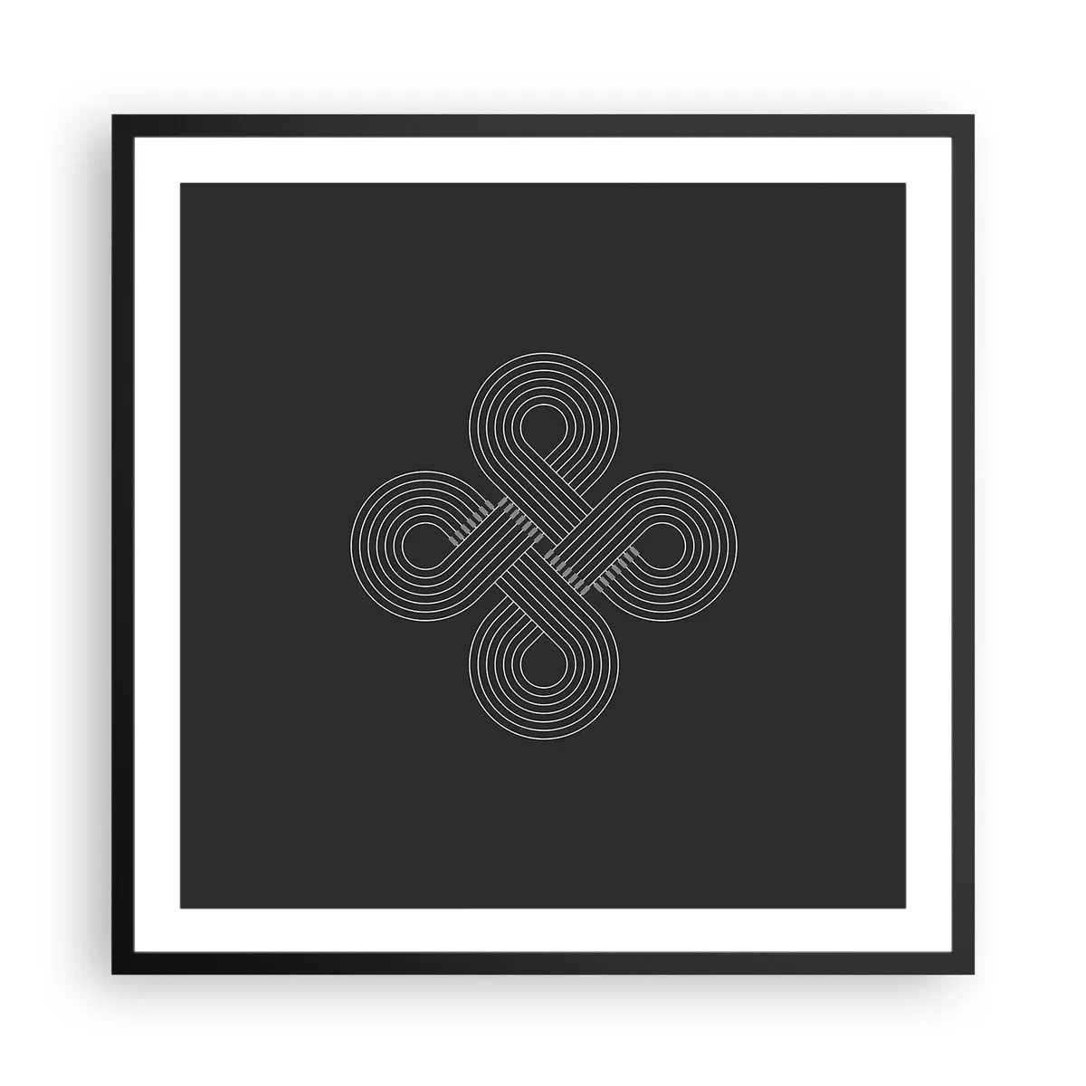 Poster în ramă neagră - În spirit celtic - 60x60 cm