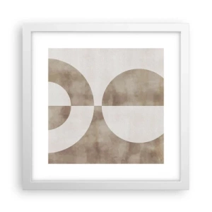 Poster în ramă albă - Similitudini și diferențe - 30x30 cm