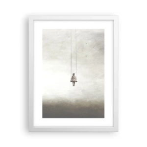 Poster în ramă albă - Copilul din noi - 30x40 cm