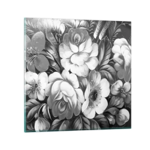 Tablou pe sticlă - Frumoase chiar și în gri - 30x30 cm