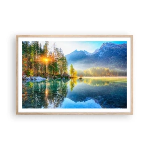 Poster în ramă de stejar deschis - Maiestate și dulceață - 91x61 cm