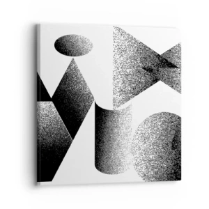 Tablou pe pânză - Unghiuri și ovale - 30x30 cm