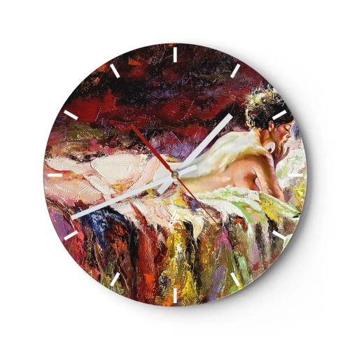 Ceas de perete - Ceas pe sticlă - Venus în gând - 40x40 cm