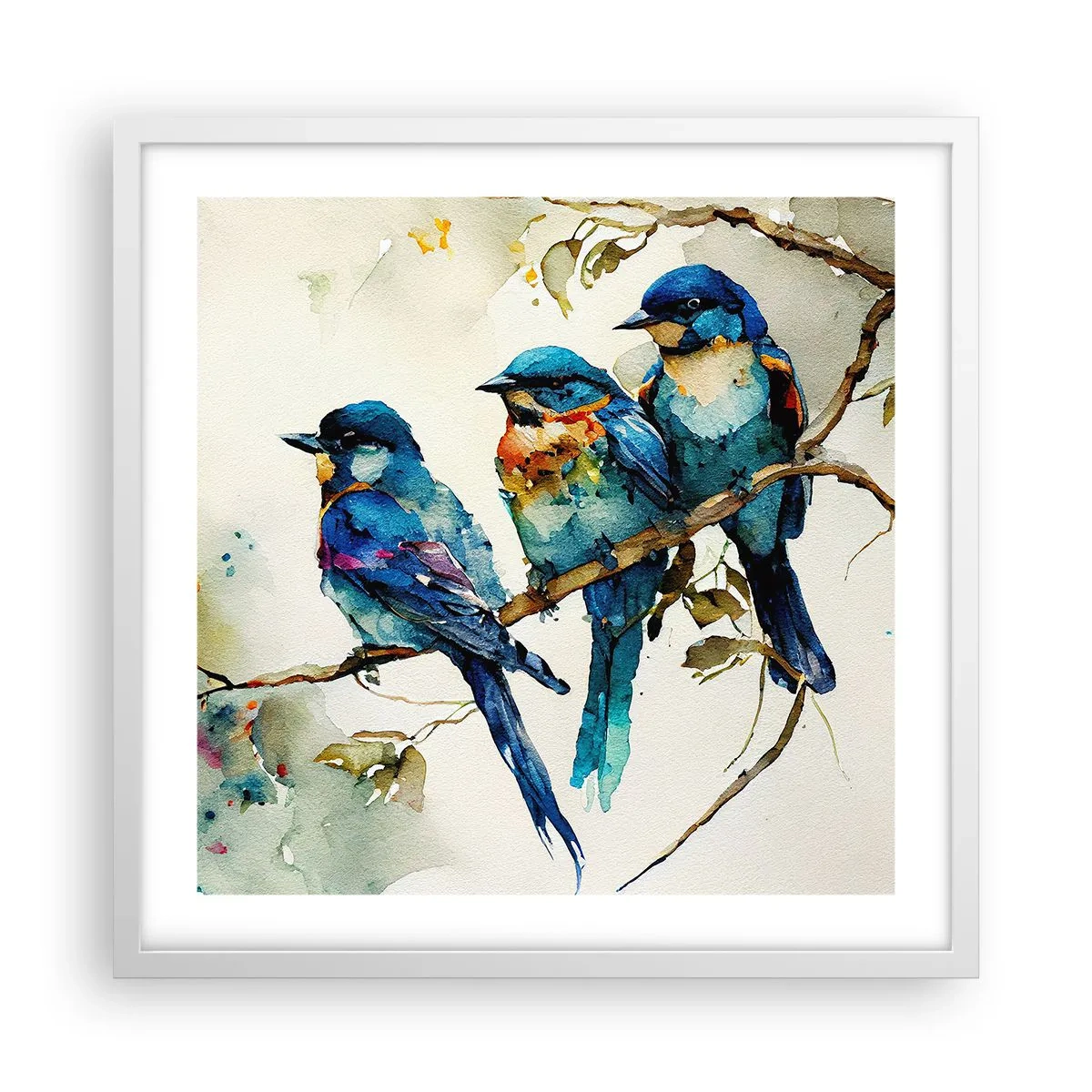 Poster în ramă albă - Se simte jignit? - 50x50 cm