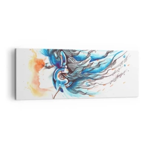 Tablou pe pânză - Lasă muzica să curgă - 140x50 cm