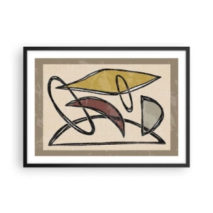Poster în ramă neagră - Vertical și orizontal - 70x50 cm