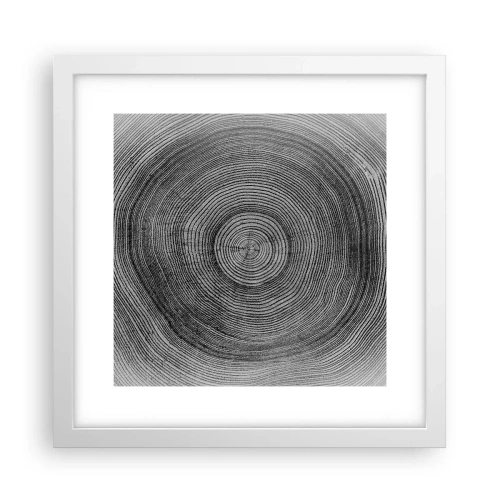 Poster în ramă albă - Un semn al vremurilor - 30x30 cm