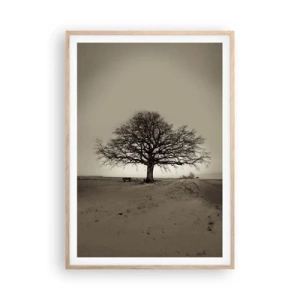 Poster în ramă de stejar deschis - De aici până în veșnicie - 70x100 cm