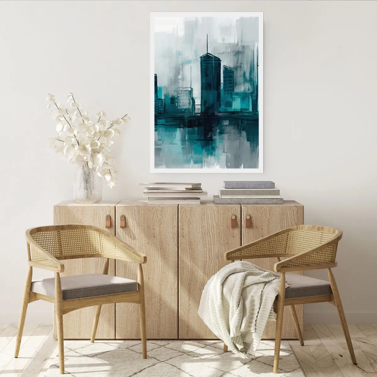 Poster - Un oraș de culoarea ploii - 30x40 cm