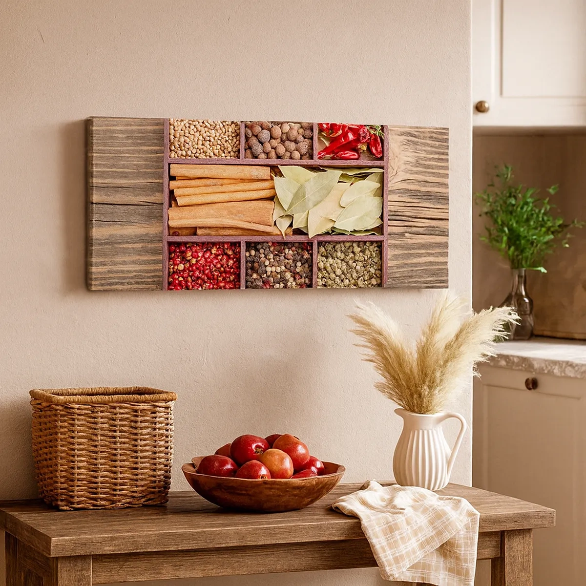 Tablou pe pânză - Ordine de forme, buchet de arome - 30x30 cm