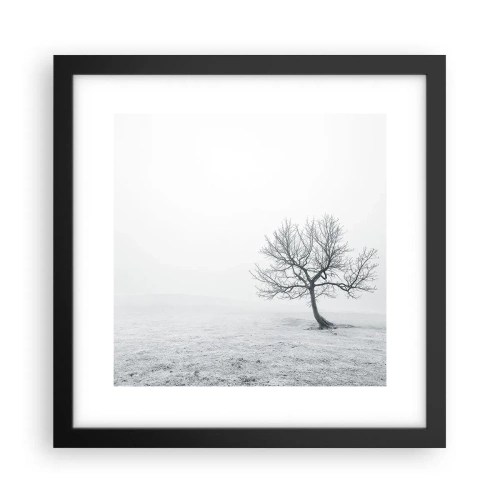 Poster în ramă neagră - Împotriva neantului - 30x30 cm