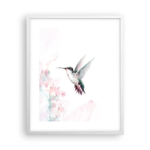 Poster în ramă albă - Oprit în mișcare - 40x50 cm