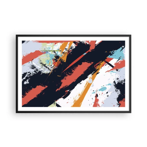 Poster în ramă neagră - Compoziție dinamică - 91x61 cm