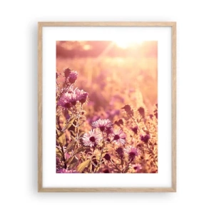 Poster în ramă de stejar deschis - Înainte ca vara să plece - 40x50 cm