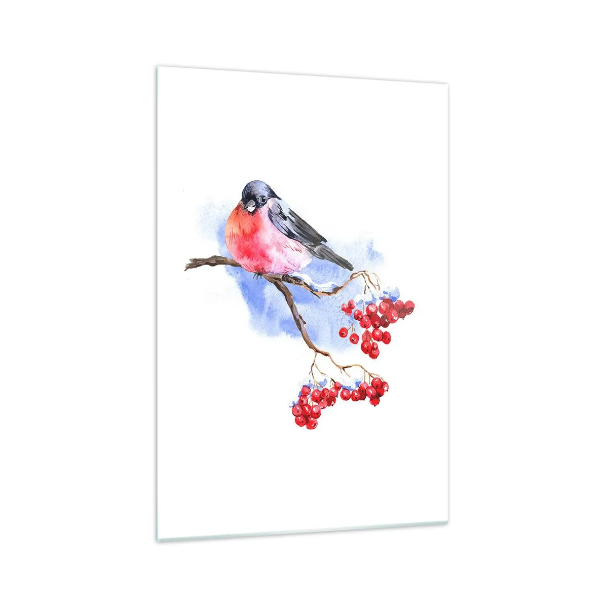 Tablou pe sticlă - Iarna în culori - 70x100 cm