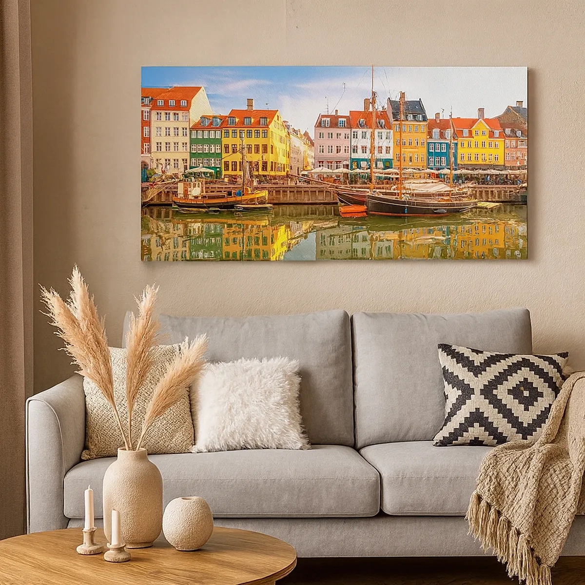 Tablou pe pânză - Spre o apă netedă ca o oglindă - 30x30 cm