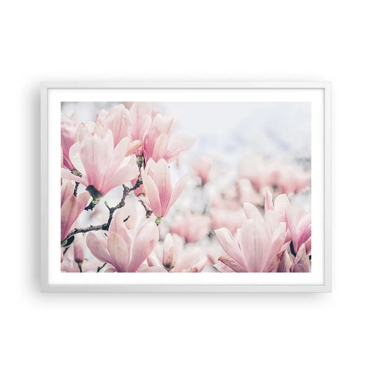 Poster în ramă albă - Idealul de subtilitate - 70x50 cm