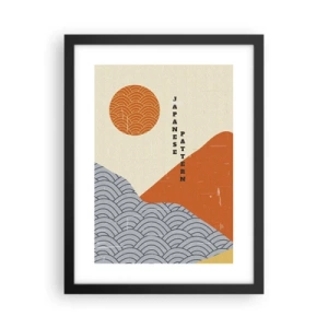 Poster în ramă neagră - În stil japonez - 30x40 cm