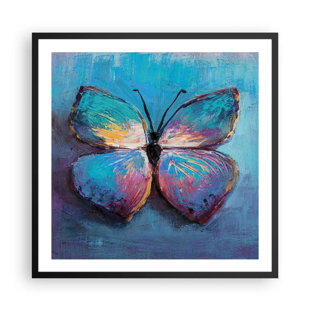 Poster în ramă neagră - În plină glorie - 60x60 cm