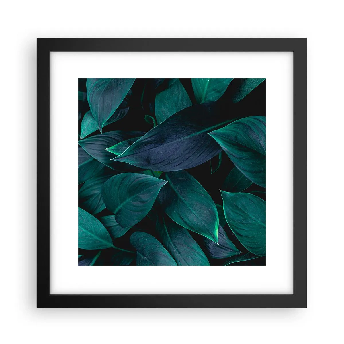 Poster în ramă neagră - Verdeața în sine - 30x30 cm