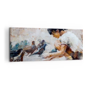 Tablou pe pânză - Cei mici și cei mai cuminți - 100x40 cm