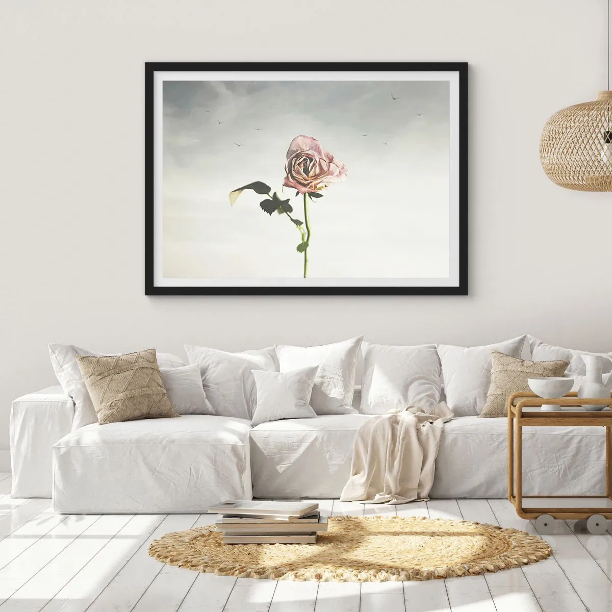 Poster în ramă neagră - Primăvara binevenită - 91x61 cm