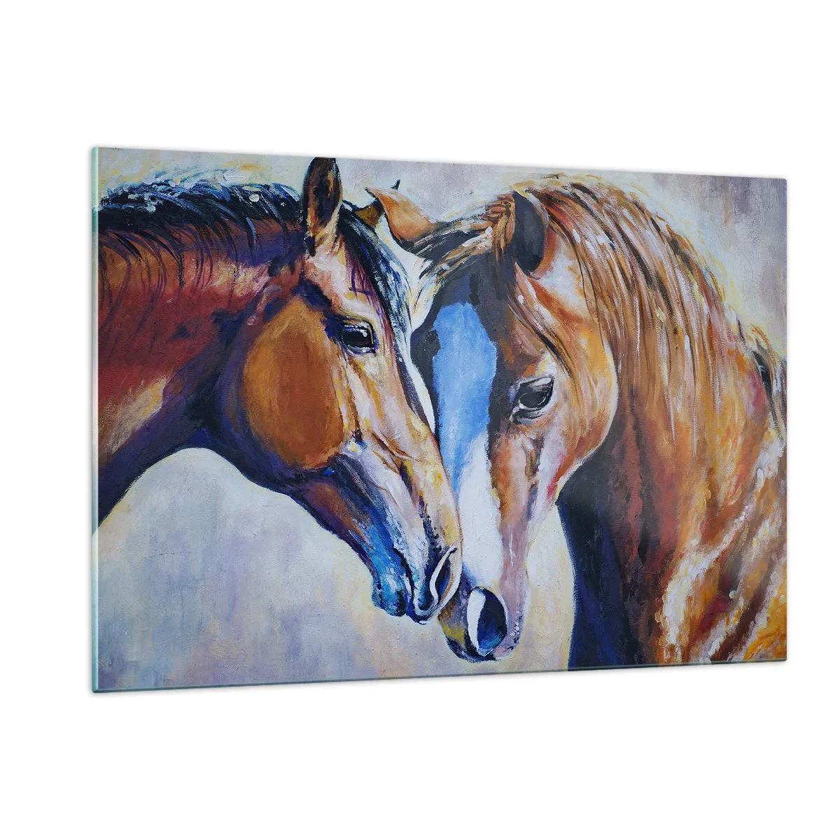 Tablou pe sticlă - Două suflete apropiate - 120x80 cm
