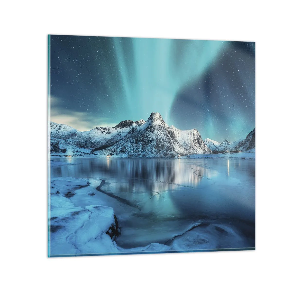 Tablou pe sticlă - Noaptea de lumină - 60x60 cm