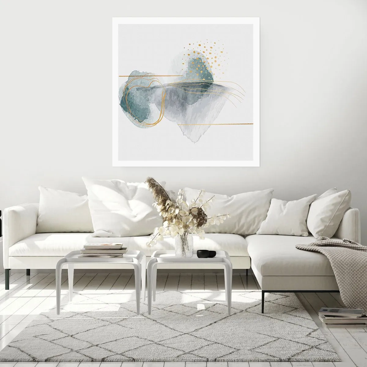 Poster - Despre relația dintre gri și auriu - 30x30 cm