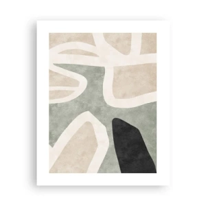 Poster - Compoziție cu motiv negru - 40x50 cm