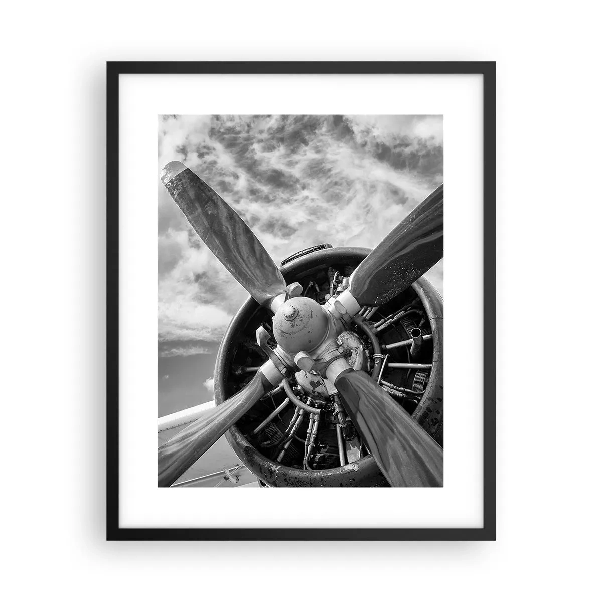 Poster în ramă neagră - Cuceritorul cerului - 40x50 cm
