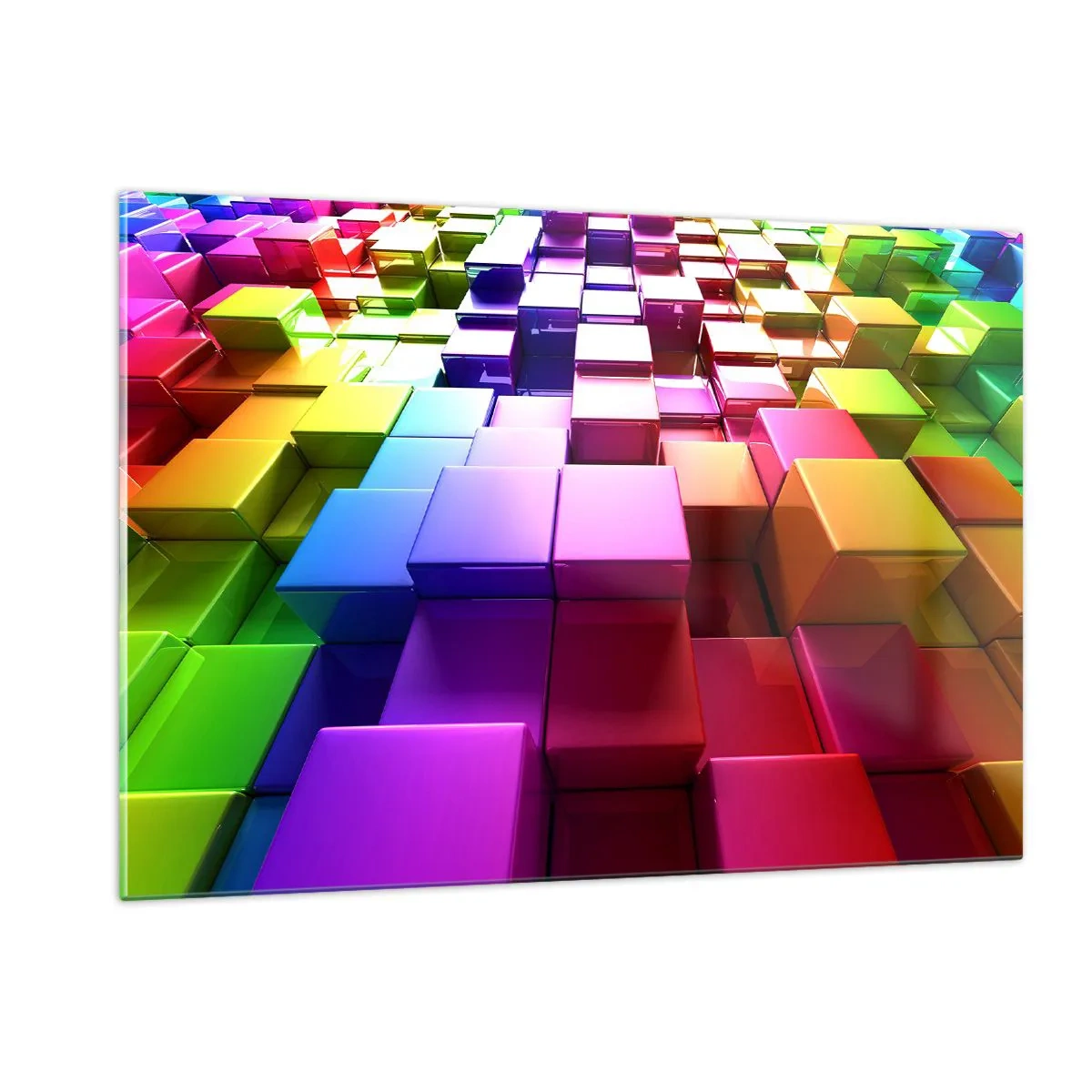 Tablou pe sticlă - Op-art împreună ca o echipă - 120x80 cm