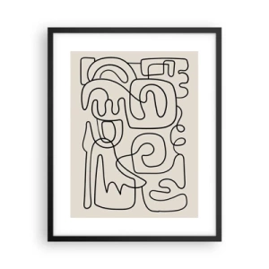 Poster în ramă neagră - Pe traseu - 40x50 cm