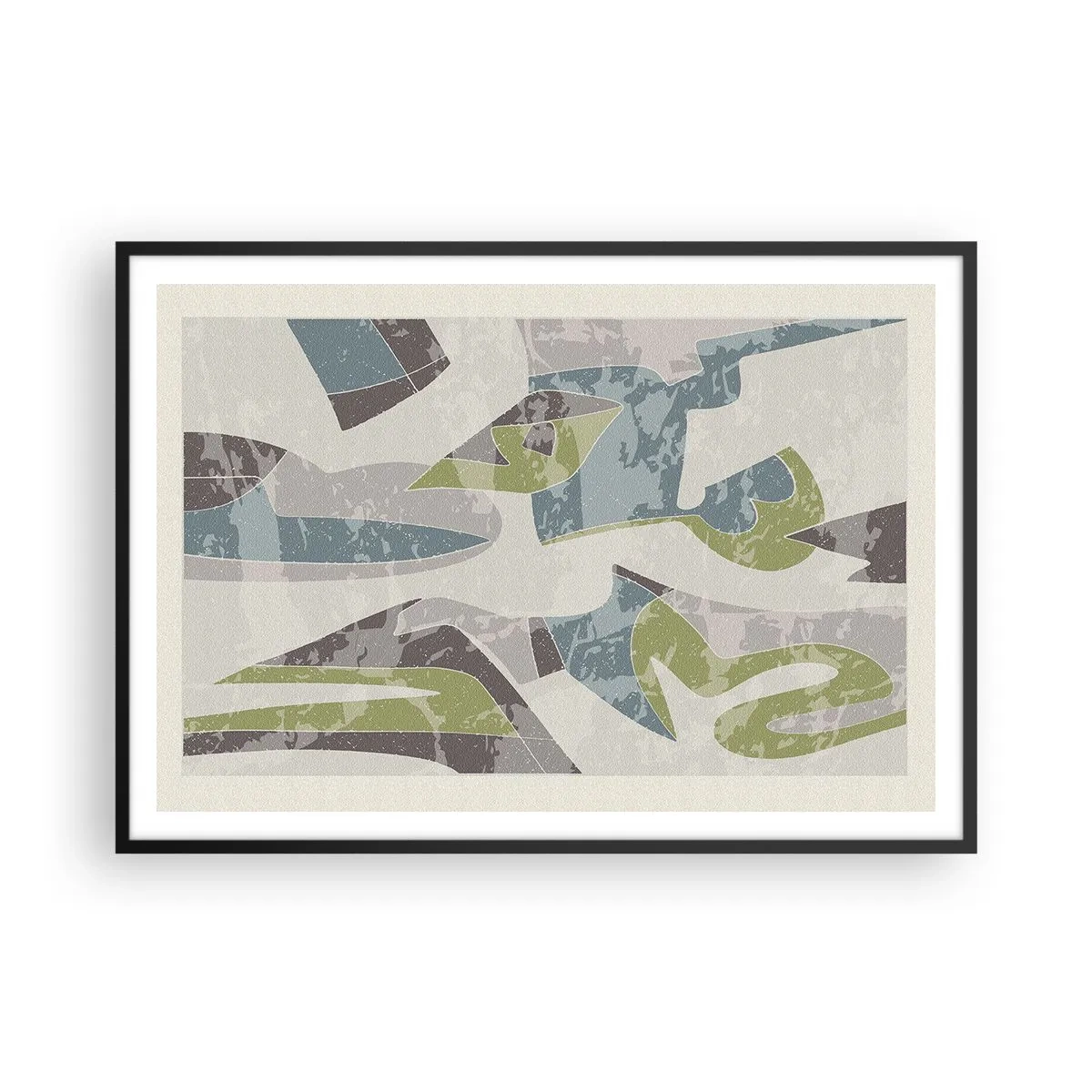 Poster în ramă neagră - Compoziție din spatele geamului - 100x70 cm