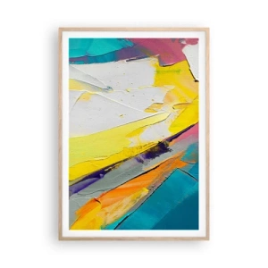 Poster în ramă de stejar deschis - Anatomia luminii - 70x100 cm