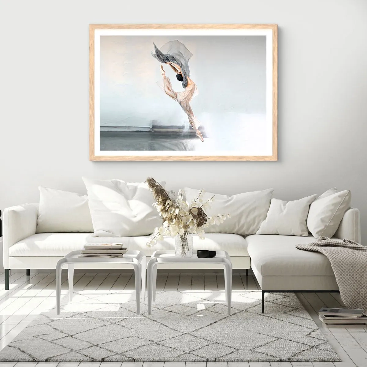 Poster în ramă de stejar deschis - În exaltare de dans - 50x40 cm