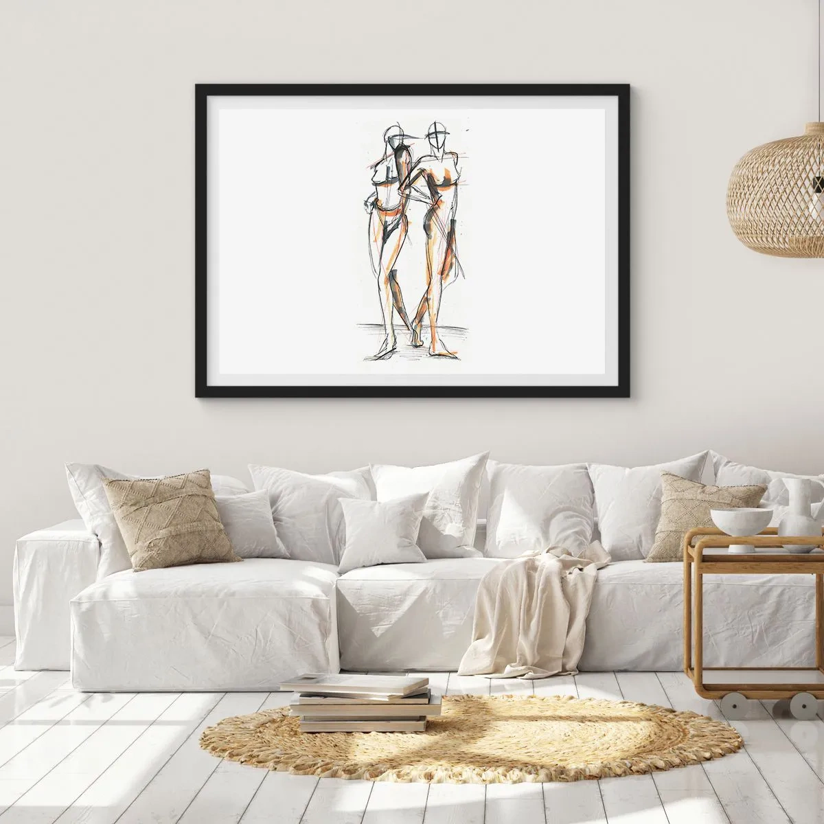 Poster în ramă neagră - Un studiu de farmec - 50x40 cm