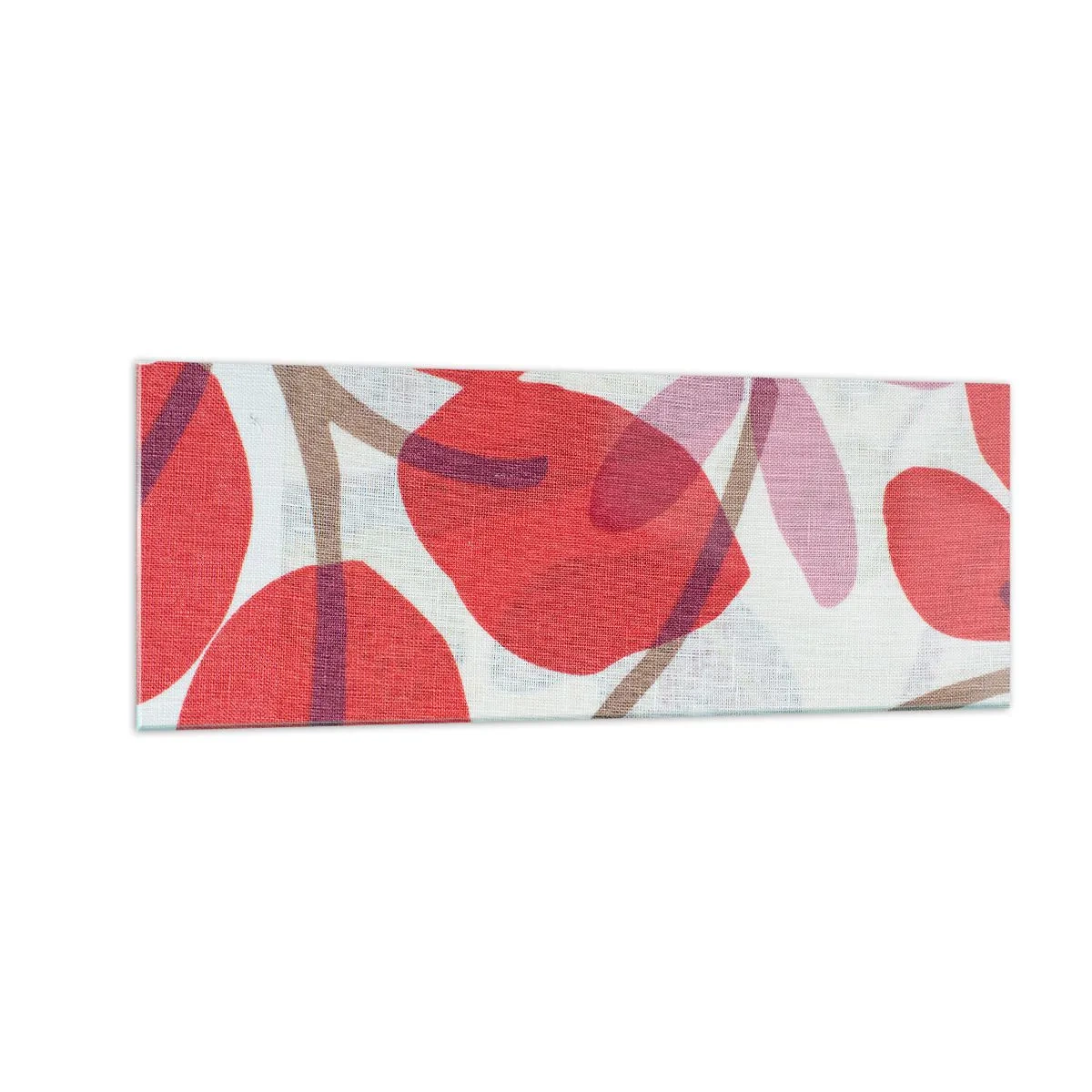 Tablou pe sticlă - Aranjament floral în roz - 140x50 cm