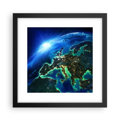 Poster în ramă neagră - O Europă scânteietoare - 30x30 cm
