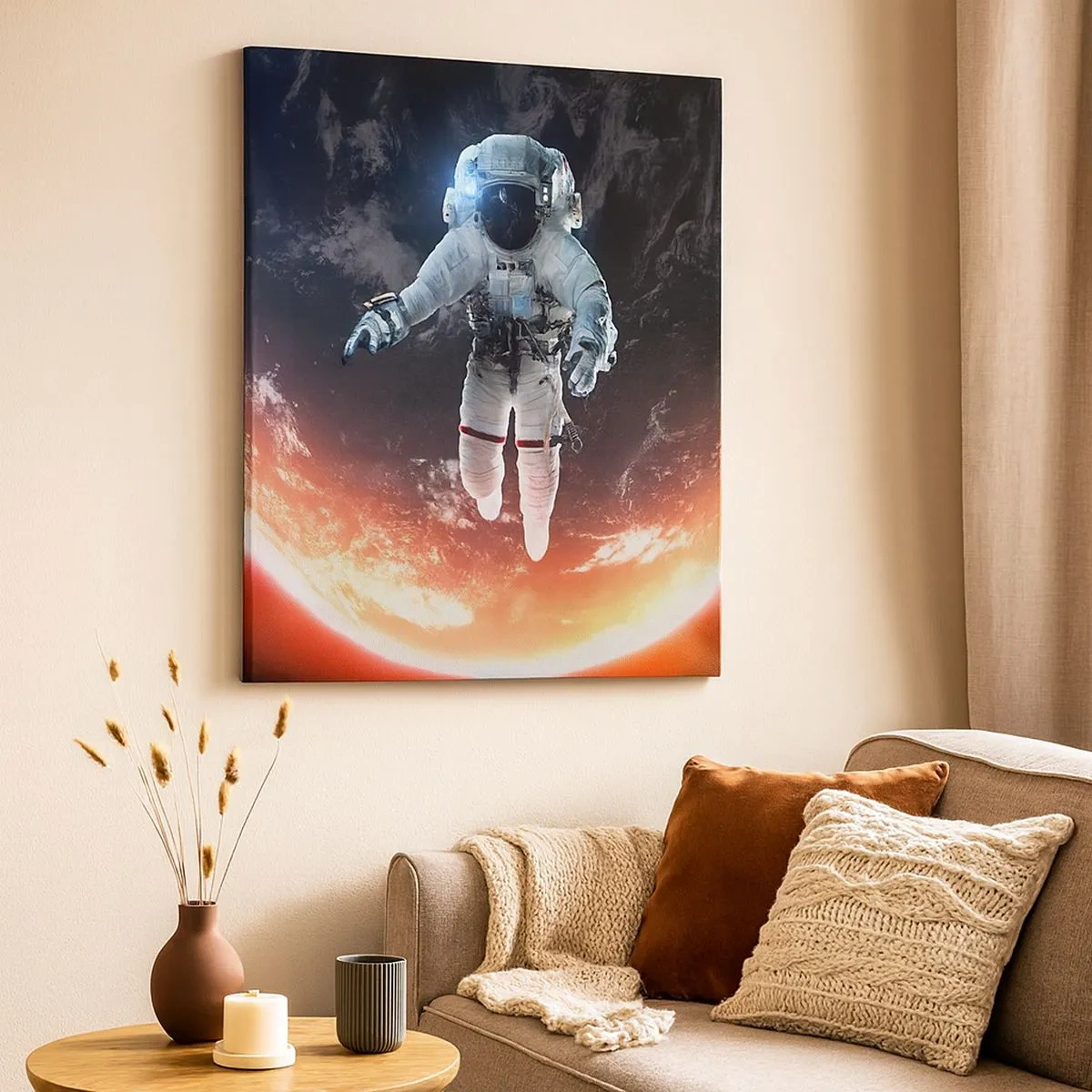 Tablou pe pânză - Pot să mai stau un pic? - 30x30 cm