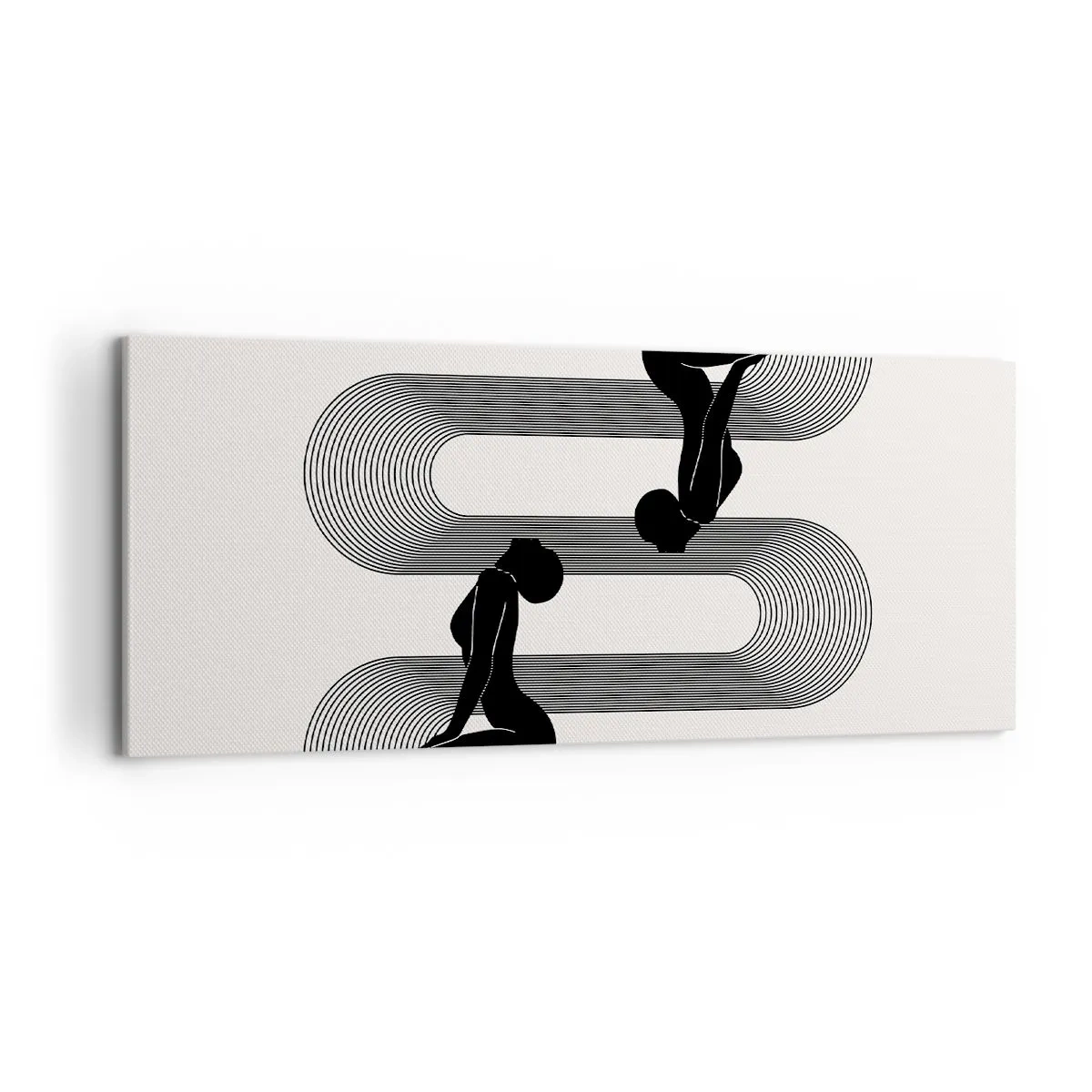 Tablou pe pânză - Simetrie senzuală - 120x50 cm