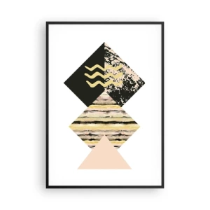 Poster în ramă neagră - Aparent simplu - 70x100 cm