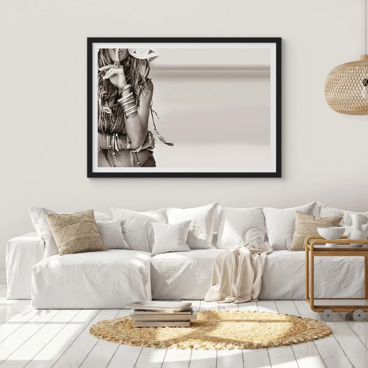 Poster în ramă neagră - Ca o fată - 70x50 cm