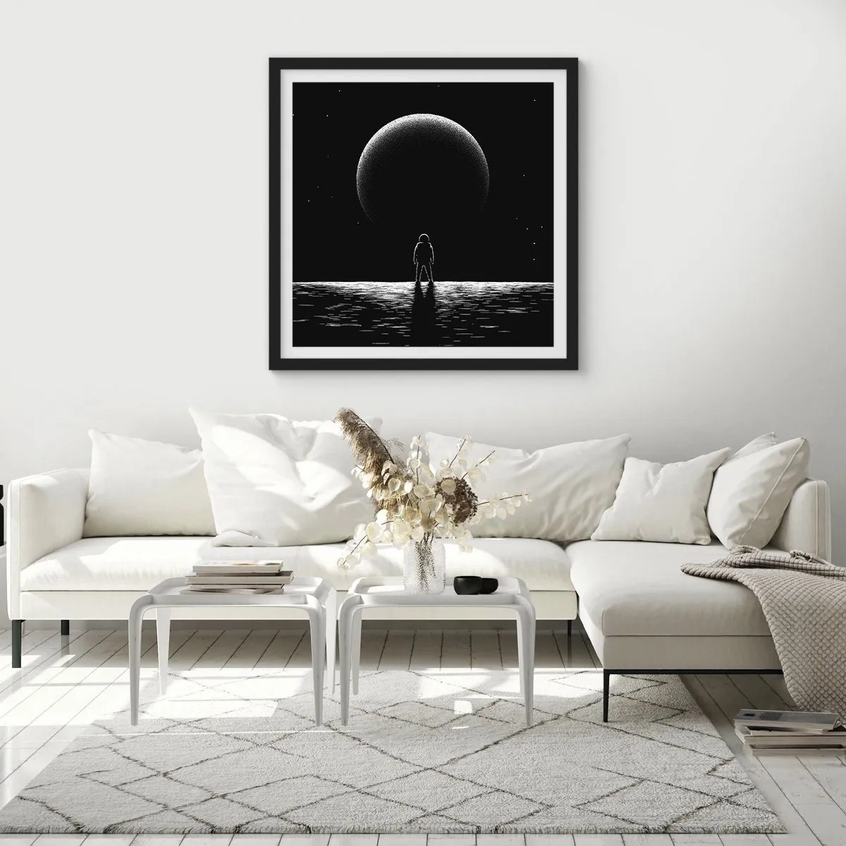 Poster în ramă neagră - Față în față - 30x30 cm