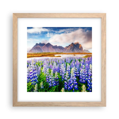 Poster în ramă de stejar deschis - Putere și severitate alături de blândețe - 30x30 cm