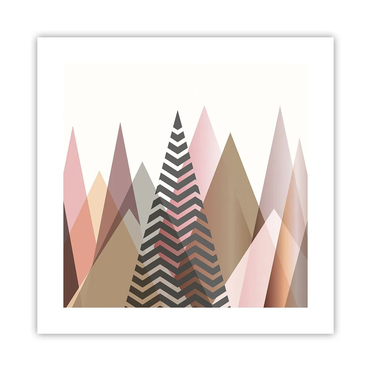 Poster - Construcție piramidală - 40x40 cm