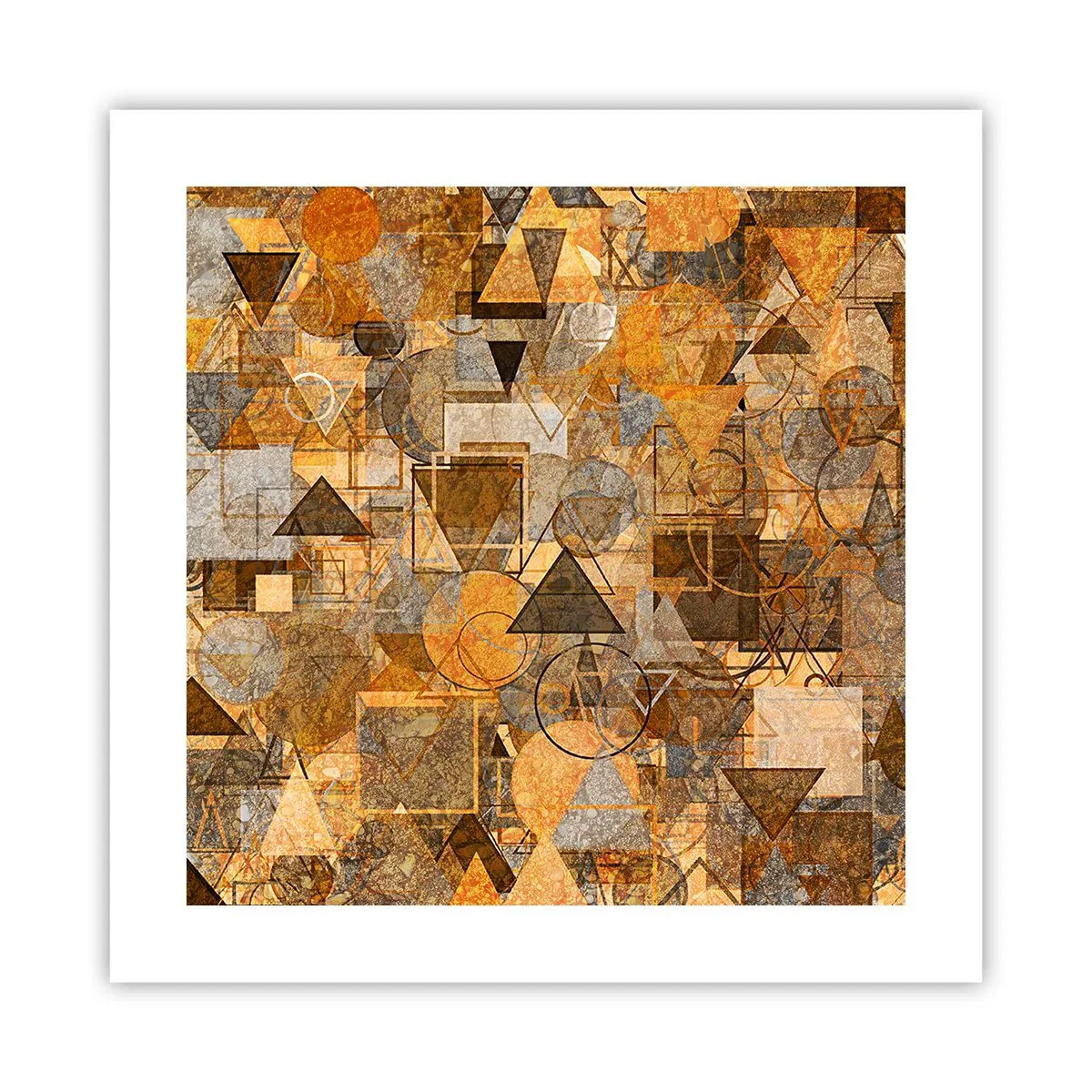 Poster - Lumea băgată în formă - 40x40 cm