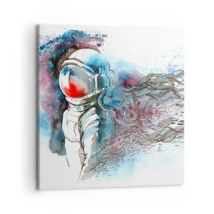 Tablou pe pânză - Singur cu cosmosul - 50x50 cm